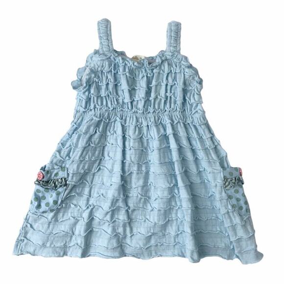 Matilda Jane Girls Dress | Lazy River Dress w/ Diaper Cover & Hat | 18-24 Months - Picture 10 of 11